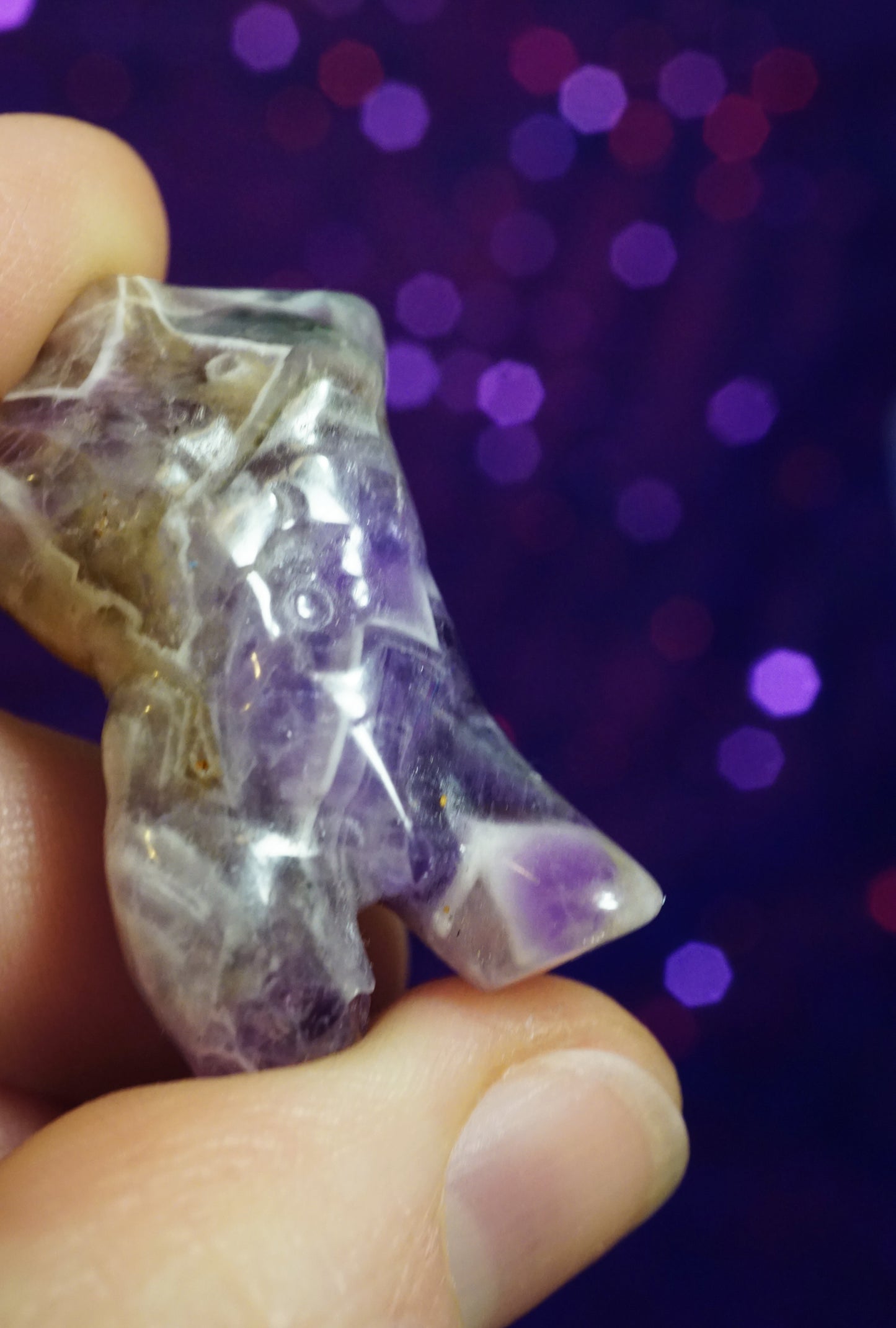 Crystal Gift Set | Tiger's Eye Cat, Opalite Dog, Dream Amethyst Man, Green Dot Jasper Mushroom, Red Jasper Moon, Black & Blue Skull